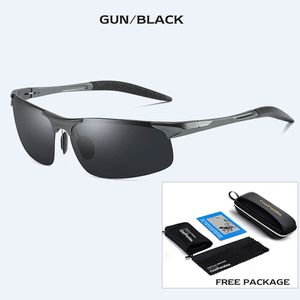 polarisierte sonnenbrille militär großhandel-Männer polarisierte Sonnenbrille Militärbrillen Aluminium die HD Gläser für Frauen fahren