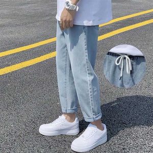 Szeroki Dźwięki Dżinsy Mężczyźni Kobiety Upadek Zimowa Luźna Linia Dorywcza Spodnie Męskie Studentów Koreański Spodnie All Mecz Trend Streetwear