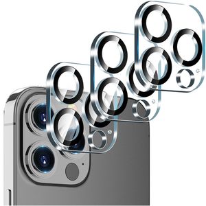 cep telefonu lensi toptan satış-3D Temperli Cam Kamera Ekran Koruyucu için iphone Pro Max Mini Akıllı Cep Telefonu Premium Kameralar Filmler Film Lens Perakende Paket Kutusu ile
