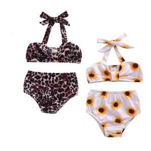 ingrosso ms bambini-MS Swimsuit Girl per bambini Bikini Sister Spalato Costume da bagno Suower Leopard Colori