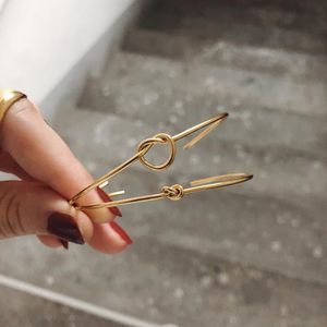 Rvs Verstelbare maat Armband Gold Infinity Love Knot Armbanden voor Dames Vriendschap Minimalistische Sieraden Bangle