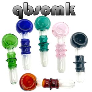 QBsomk Hookahs Glass Manufacture Hand blown and Beautifully Handcrafted Bubbler Smoking Pipes Colorful Pipe