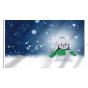 Niestandardowy śliczny śnieg dziecko x150cm flaga d poliester tkaniny plakaty x5ft popularne banery wystrój domu NHD12599