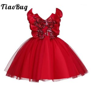 Wholesale petite girl dresses resale online - Girl s Dresses Princess Girls Dress Embroidery Flower Kids For Girl Wedding Party Holy Communion Petites Filles Robes1