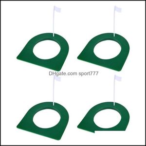 Golf Sports OutdoorsGolf Training Aids PC Set Inomhus Puting Cup med justerbar hål Flagg Putter Practice Aid Home Yard Outdoor Trainer