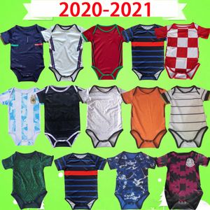 italien-fußball-uniformen großhandel-2021 Nationalmannschaft Baby Kit Fussball Jersey Italien Spanien Japan MECIXO Argentinien Kinderanzeigen Monat Jungen Kinder Sets Fußball Hemd Uniform Messi Top Qualität