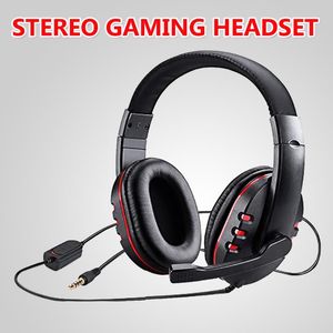Headphones Earphones Stereo Gaming Headset For Xbox One PS4 PC mm Wired Over Head Gamer Headphone With Microphone Volume Control Game E