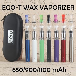 ego t vape kalemler toptan satış-650 mAh EGO T Wax Başlangıç Seti ile T6 Tankı Dab EGO Vaporizer Pyrex Cam Globe Atomizer mAh mAh mAh batarya Ağda Vape Kalem Tam Setleri