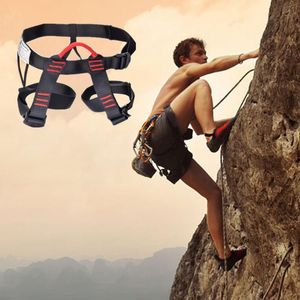 montanhismo escalada harnesses venda por atacado-Cordas Slings e Webbing Profissional Esportes Ao Ar Livre Cinto de Segurança Rock Mountain Climbing Cintura Cintura Apoio Metade Corpo Aerial Survival
