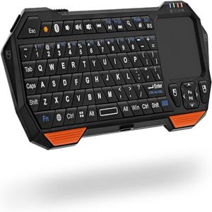 teclados apple venda por atacado-Mini teclado Bluetooth teclado QWERTY leve leve portátil com touchpad embutido compatível com óculos da Apple TV PS4 HTPC IPTVVV smartphones e mais