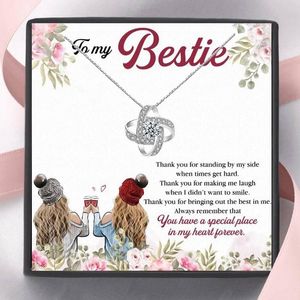 Pendant Necklaces Sister Necklace Friendship Gifts Fashion Girl Daughter Heart Jewelry Gift Christmas Birthday