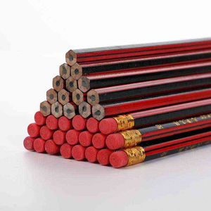 ingrosso buone matite-Black Draw Bar Red Rod Bambini HB buon legno classico film rosso pittura schizzo matita apprendimento fornitori