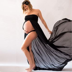 Casual jurken sexy vrouwen zwangere moederschap lang voor pografie po shoot zomer mesh zwangerschap jurk kleding