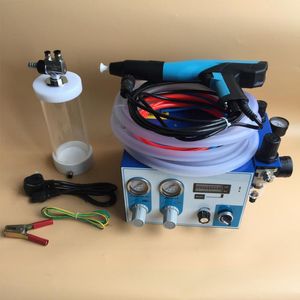 Professionele spuitpistolen Handmatige test elektrostatische poedercoating machine apparatuur met kleine plastic glas hopper en HV eenheid