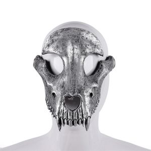 knochengesicht großhandel-3D Sheep Bone Skull Cosplay Maske Horrorstil Halloween Requisiten für knifflige Unisex Mardi Versorgung Full Gesichtsmasken