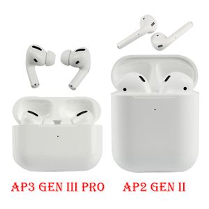 Air Gen AP3 Pro AP2 New Airpods Wireless Earphones with Charging Box Rename GPS Bluetooth Headphones Pods High Quality Chip Earbuds nd Generation