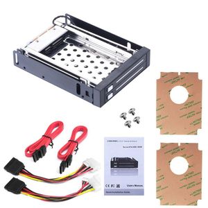 Wholesale internal ssd hard drive resale online - Dual Bay quot Inch SATA III Hard Drive HDD SSD Tray Caddy Internal Mobile Rack Enclosure Docking Station Swap For Win7 Computer Cables C