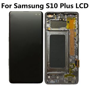 Oryginalne panele dotykowe Wyświetlacz LCD dla Samsung Galaxy S10PLUS G975A G975U G975F G975V Montaż wyświetlacza z kropkami amoled