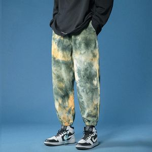GlacialWhale Mens Pants Sweatpants Men Spring Tie Dye Baggy Trousers Hip Hop Japanese Streetwear Joggers Male Harem