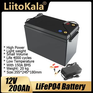 ибп лития оптовых-Liitokala V AH LifePO4 литиевая батарея S В с дисплеем напряжения для Вт инверторных лодок гольф
