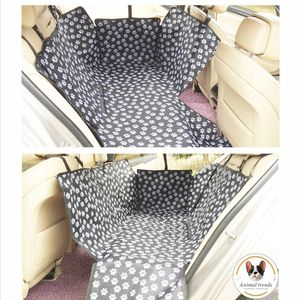 Wholesale back seat car protector for dogs resale online - It Dog Carriers Waterproof Rear Back Pet Dogs Car Seat Cover Mat Hammock Protector With Safety Belt Transportin Perro Kennels Pens