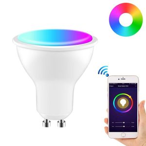 電球wifiスマートGU10 LED電球スポットライト4W RGB CCTランプライフEwelink Appボイスコントロール作業Alexa Googleホーム