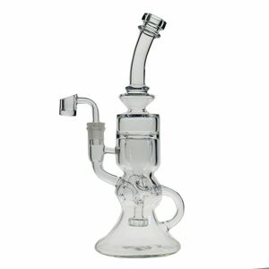 SAML GLASS Hookahs Inch Tall FTK Torus Bong Klein Dab Rig Recycler Smoking Water Pipe joint size mm PG5175NEW