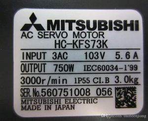 yeni ac motor toptan satış-1 adet Mitsubishi AC Servo Motor HC KFS73K Ücretsiz Hızlandırılmış Gemi HCKFS73K Kutusunda Yeni