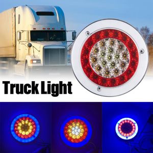1pc ronde ring auto kant led lamp licht led truck trailer vrachtwagen tail draai signaal stop reverse back up kleuren