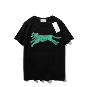 lady tshirts toptan satış-2022 Yeni Erkek Stylist T Gömlek Giyim D Kaplan Baskı Yaz Tshirt Hip Hop Kadınlar Kısa Kollu Luxurys Tasarımcılar Giysi Lady Rahat Tee S XL