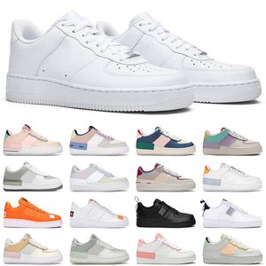 ingrosso formatori donne-air force shadow sneakers donna airforce uomo donna scarpe casual moda af1 bianco nero lino alta qualità outdoor mens trainer jogging walking
