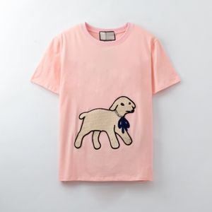 ingrosso camicie di cane carino-2021SS Top Cotton Color Womens Mens T Shirt Ricamo di precisione Cute Puppy Dog Shirt T shirt Taglia S XXL