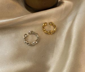 einstellbare kubische zirkonia-ringe großhandel-Titan Edelstahl Verstellbare Band Ringe für Frauen Männer Schmuck Cubic Zirkonia Gold Silber Ring Weihnachtsgeschenk