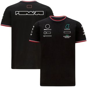 tee shirt custom al por mayor-2021 Temporada de verano F1 Fórmula One Racing Camiseta de manga corta Deportes Cuello redondo Cuello con la misma personalización