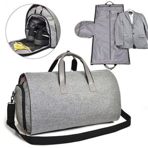 Duffel Bags Business Męska Torba Podróżna Odzież Odzież Odzież Garnitury Ubrania Buty Przewożone na Bagaż Handbag Odzież Obryment Dla Mężczyzn