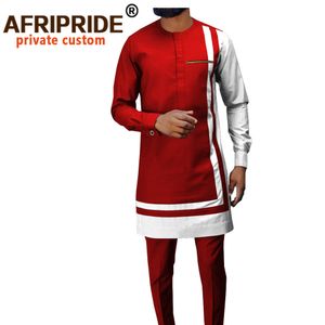 Wholesale mens yoga shorts resale online - African Men Traditional Clothing Dashiki Coats Ankara Pants Piece Set Long Sleeve Plus Size Tracksuit Outfits A030
