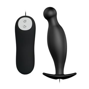 Vibrator Anal Wodoodporna Tryb Pilot zdalnego sterowania Wibrująca klocka Plug Sex zabawki dla kobiet Mężczyźni Silikonowy Prostaty Masażer
