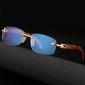 Anti Blue Light Czytanie Mężczyźni Kobiety Drewniane Bezbarwne czytniki Okulary Presbyopia Hyperoia Eyeglasses Diopter Eyewear L130