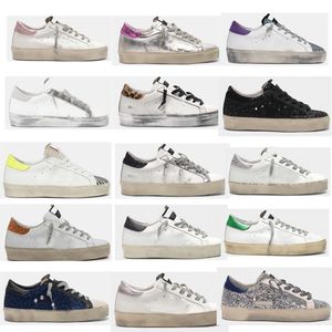 merhaba spor ayakkabıları toptan satış-2022 Merhaba yıldız sneakers tasarımcı yıldız rahat ayakkabılar klasik do eski kirli ayakkabı kaz çift yükseklik alt eğitmenler altın kadın erkek en kaliteli
