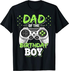 camisas de fiesta de cumpleaños al por mayor-Hombres papá del cumpleaños chico a juego de videos de videojuegos camiseta camiseta camisetas para hombres
