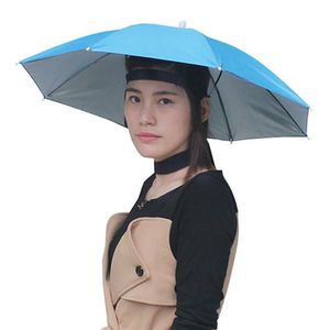 Wholesale umbrella picks for sale - Group buy Straight Elastic Headband Hat Umbrella Rain Fishing Cap Pick Tea Monochrome Sun Outdoor Gadgets