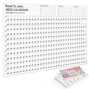 29 Widest Full Year Wall Calendar Yearly Planner JAN DEC Months Chart Home Office Work Holidays Staff Sports Calendars Posters with FREE Sticker L122001