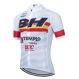 Wholesale men dry shirt white resale online - TEAM BH White Cycling Jersey Quick Dry Men Bicycle Shirts Short Sleeve BIKE Maillot Jersey X0503
