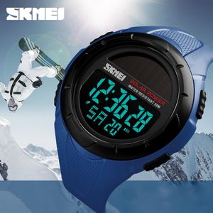 relógios de pulso solar venda por atacado-2022 Skmei homens relógios luminosos desporto relógios digitais relógios de pulso solar para poder envelhecimento de alarme masculino relógio Reloj hombre