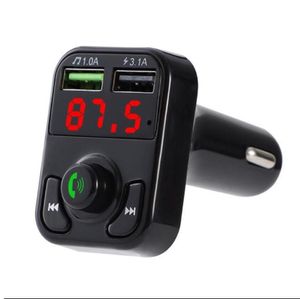X3 X1 Bluetooth Handsfree Car Kit FM sändare Trådlös ljudmottagare MP3 spelare Dual USB Snabb laddare Digital Voltmete E5