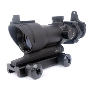 scopes guns großhandel-Trijicon ACOG X32 Red Dot Sehenswürdigkeit Optische Gewehrfernrohre mit mm Schiene für Airsoft Waffe