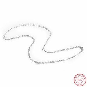 silber express großhandel-60 cm Sterling Silber einstellbar miteinander verbundene Hearts Halskette für Frauen Kette Express Liebe FLN093 Q0531