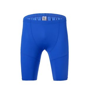 şort sıkıştır toptan satış-Erkek Şort Mens Sıkıştırma Pantolon Hızlı Kuru Esneklik Spandex Jogger Tayt Spor Skinny Tayt Pantolon