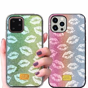 Wholesale kiss case for iphone resale online - Phone Cases For iPhone Pro Max Glitter Bling Kiss Lips Rhinestone Phone Case For iPhone Pro mini XS Max XR Plus Case Protective Covers