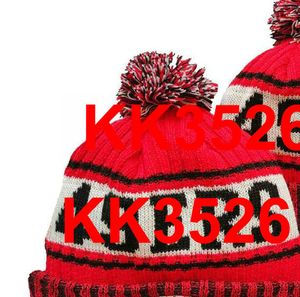NEW Men All Team Knitted Cuffed Pom Beanie Hats Tampa Bay sf Sport Knit Hat Striped Sideline Wool Warm Baseball Beanies Cap For Men s Women s American football caps A4